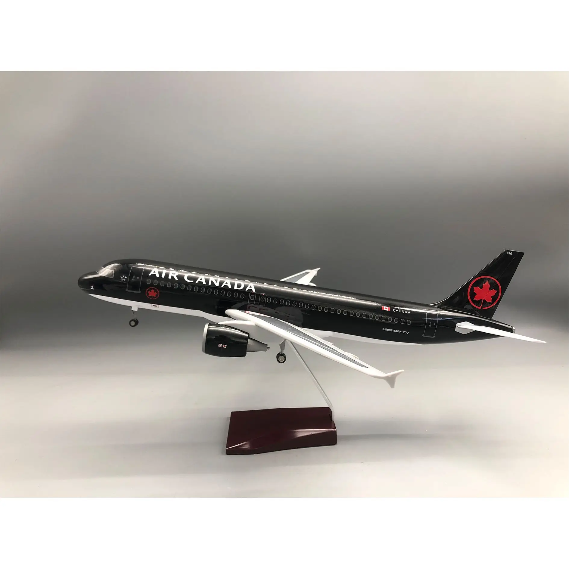

New 43cm Canada A320 Airplane Model Resin Airplane Model for Adult Aviation Souvenir Gift, Home or Office Desktop Decor