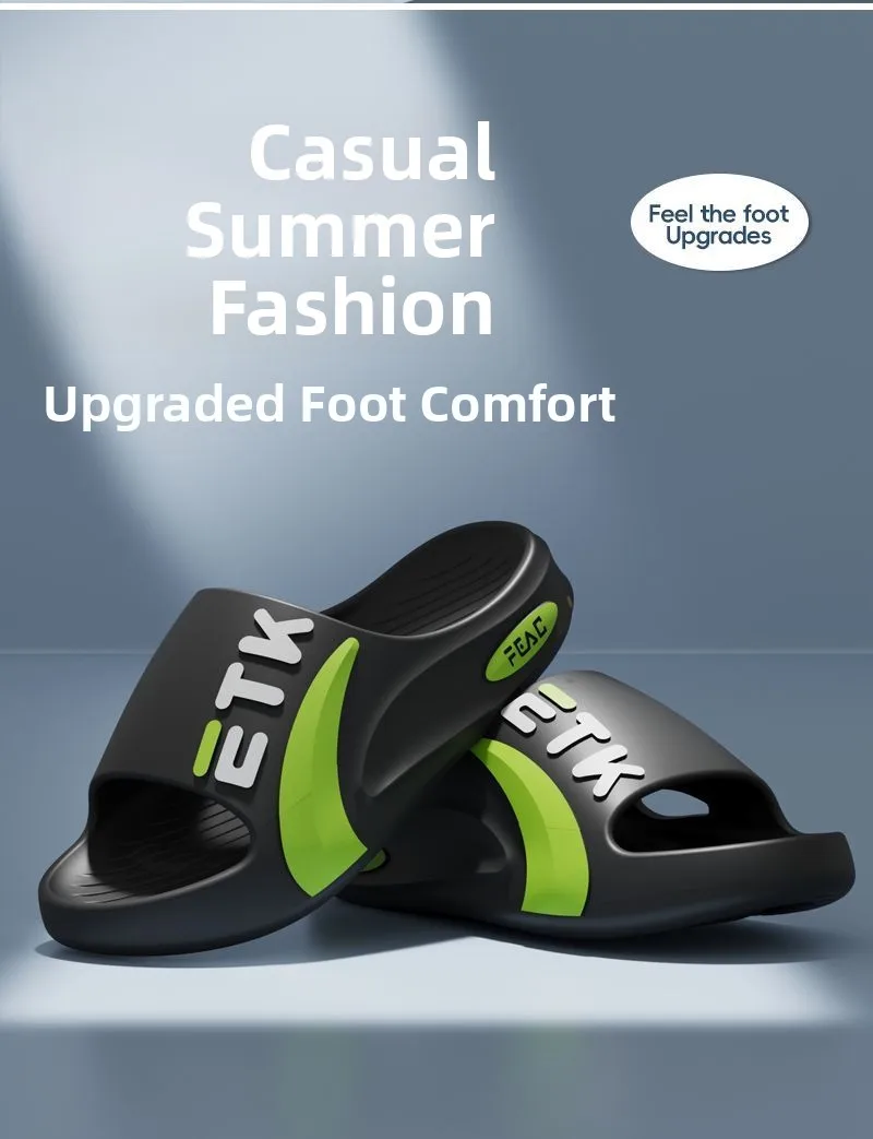 Pantuflas Deportivas para Hombre con Tacón Grueso para Verano, Playa, Baño, Antideslizantes, Juveniles, Modernas, Planas, de ...