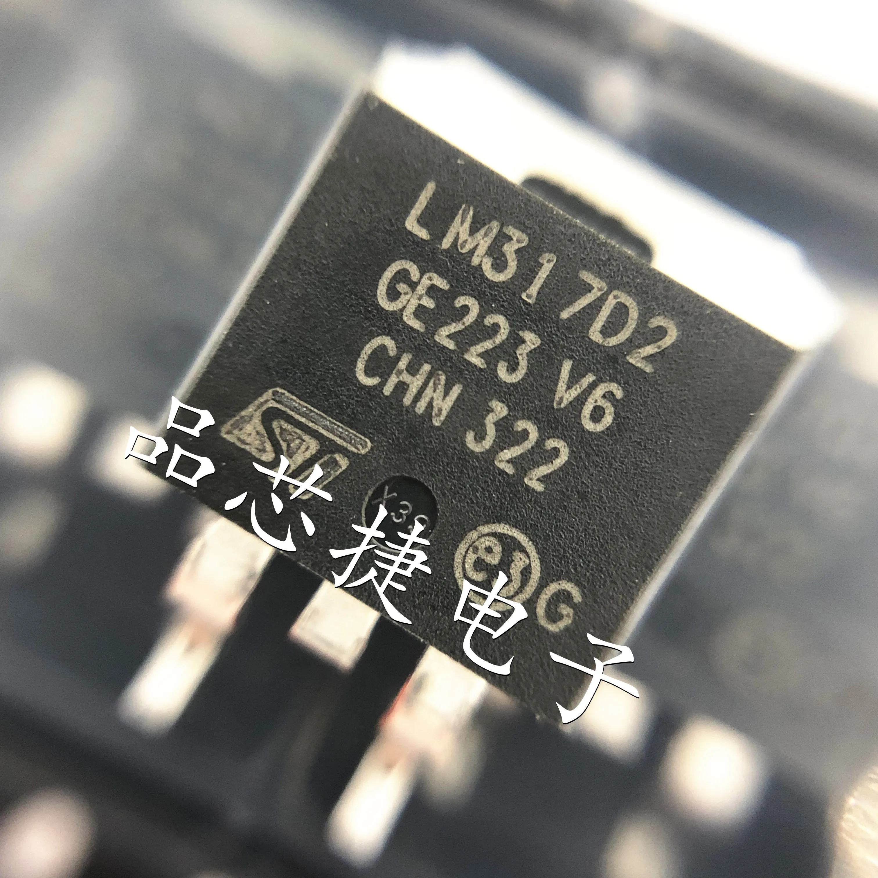 10pcs/Lot LM317D2T-TR Marking LM317D2T D2PAK (TO-263) LM317 1.2V To 37V Adjustable Voltage Regulators