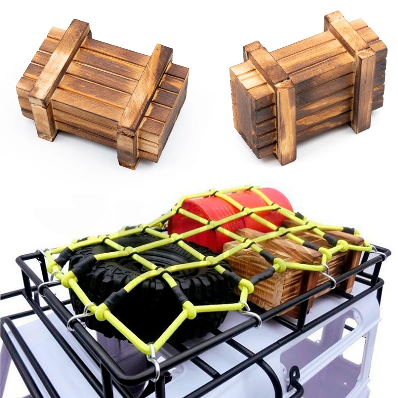 1/10 scale simulation rock crawler; simulated scene wooden box decoration; Axial SCX10 90046 D90 TRX4