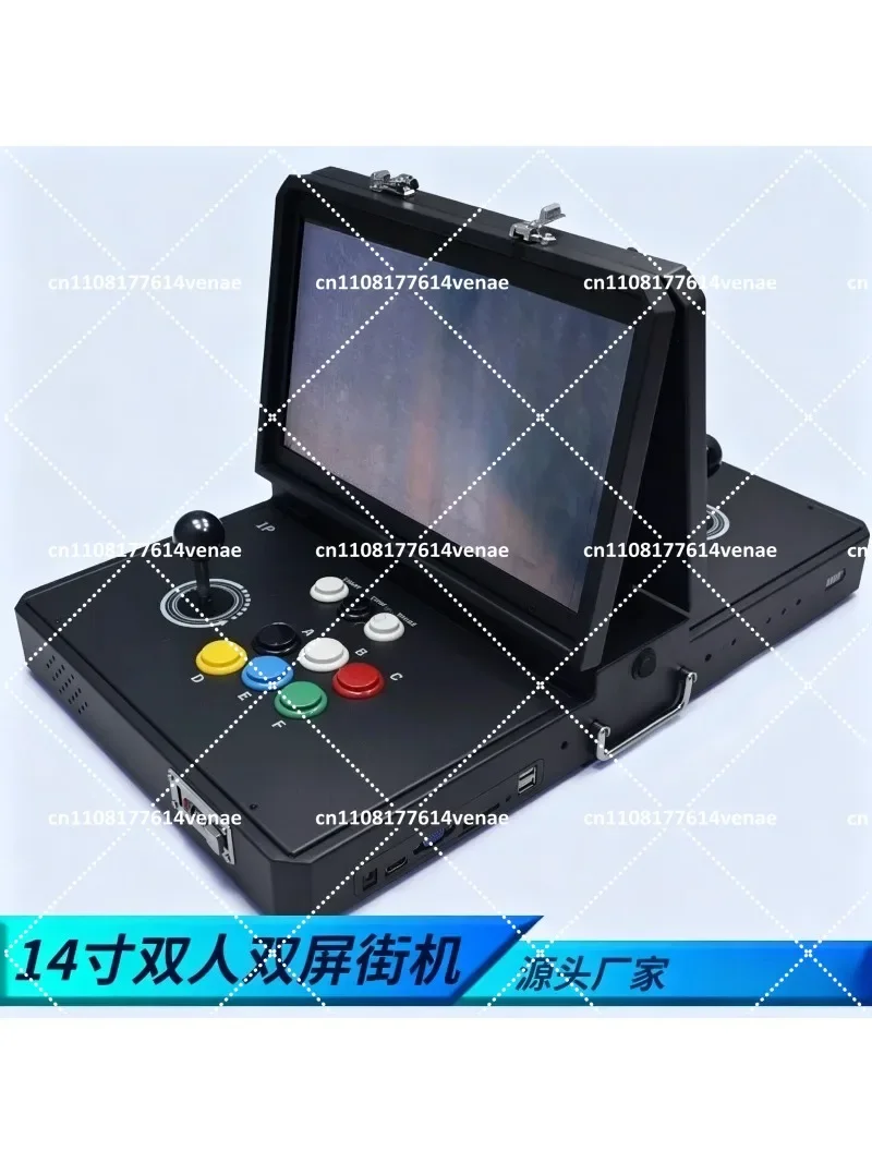 Portable Arcade Gaming Machine 10 Inch 14 Inch Double Screen Joystick All-in-One Home Console for Gaming Entertainment