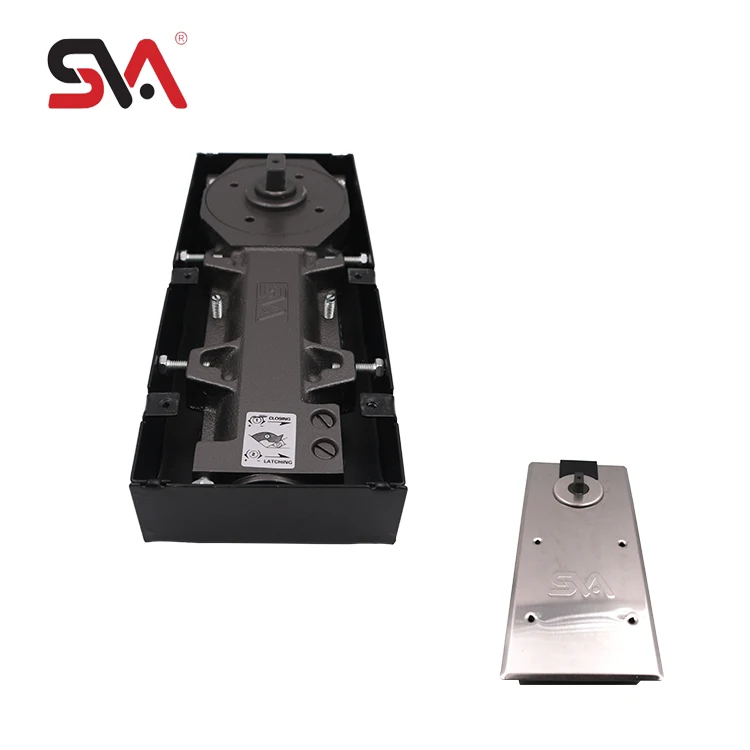 Perfect Quality SVA-T38 Pressed Iron Ultra-thin Glass Door Closer Door Hardware Floor Hinge Floor Spring