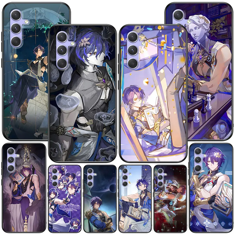 Dr. Ratio Honkai Star Rail Case for Samsung Galaxy A51 A53 A54 A31 A52 A12 A13 A21s A22 A32 A11 A22 A33 A41 A52s TPU Phone Cover