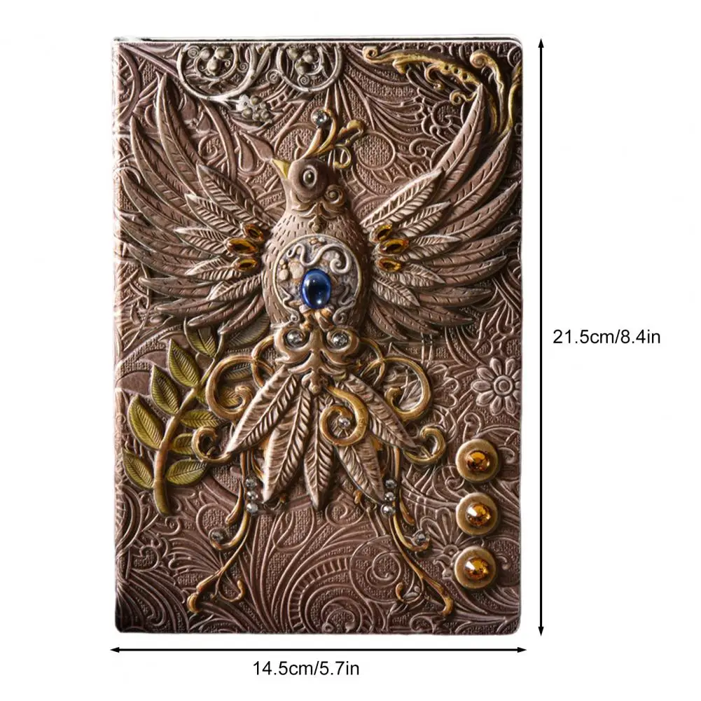 Classic Notebook European Style Travel Journal with Durable Faux Leather Cover for Plans Organization Retro Notebook