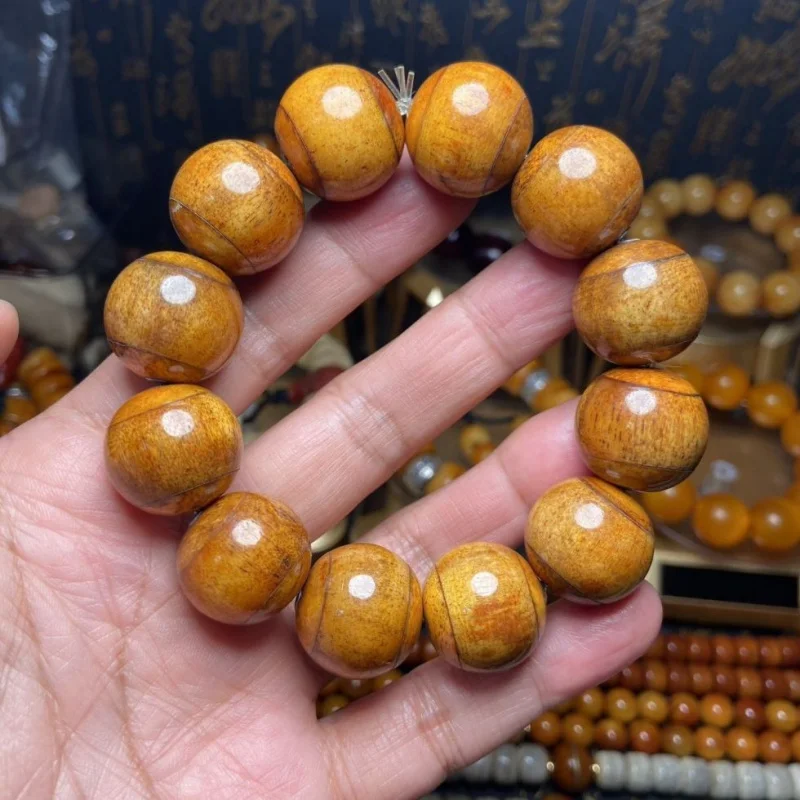 

Yak Bone 2.0 Round Buddhist Beads Handmade Fashionable Versatile Bracelet