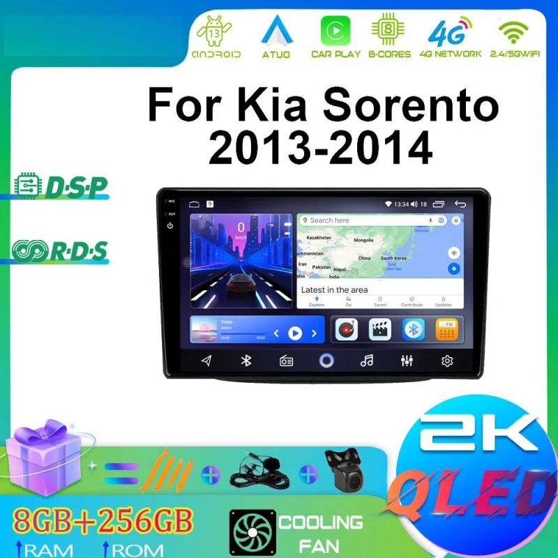 

For Kia Sorento 13-14 Car Multimedia Player Android Car Player GPS WIFI Carplay 4G Car Radio Navigation Stereo Car Electronic