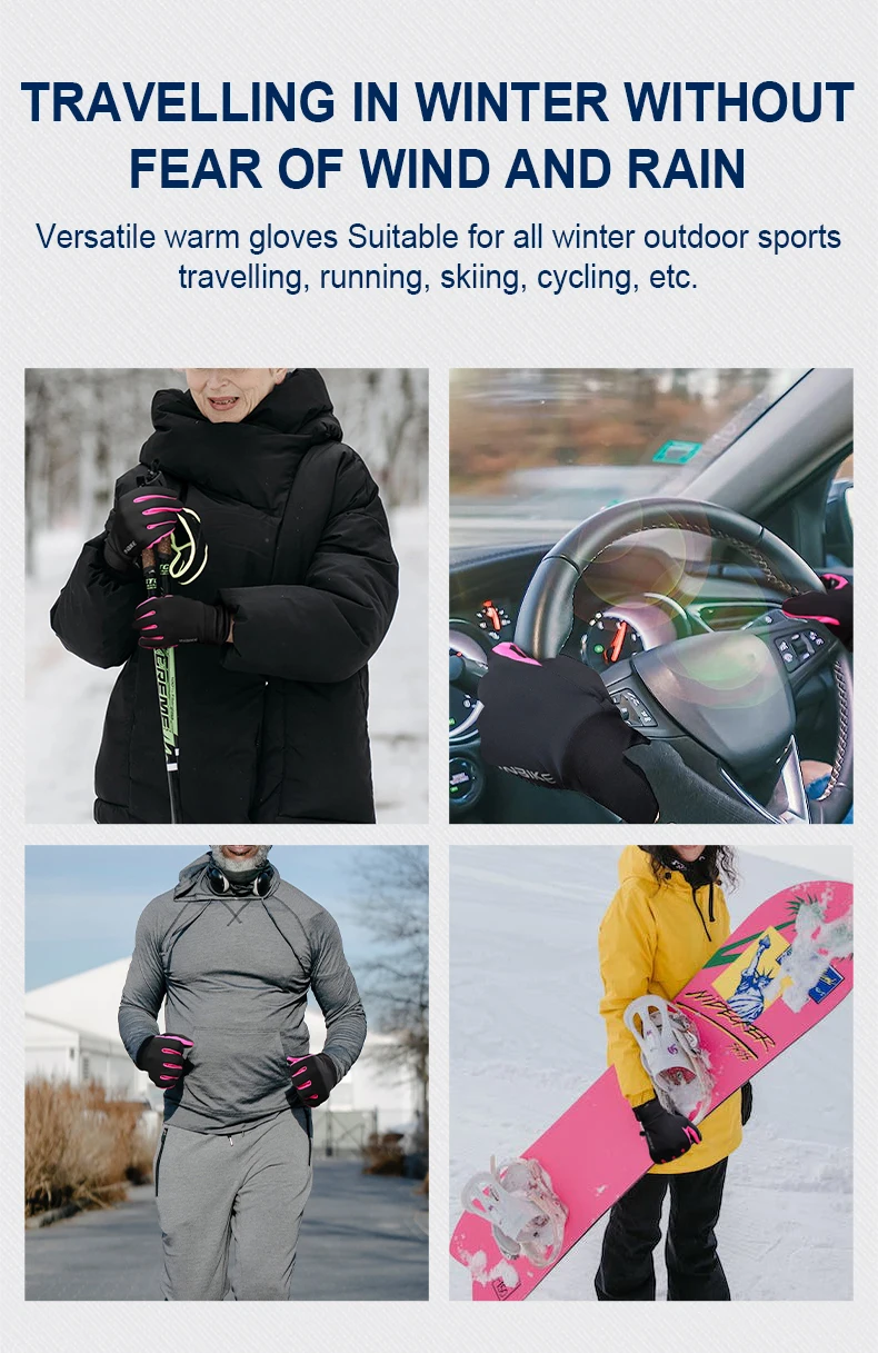 INBIKE Fahrradhandschuhe für Herren und Damen, warmer Fleece-Winter-Fahrradhandschuh zum Reiten, Fahrradhandschuhe, wasserdichtes Touchscreen-Zubehör – Detail 12
