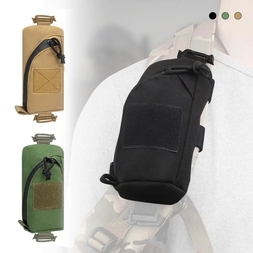 Outdoor Camping EDC Tools Bag Tactical Shoulder Strap Sundries Bags Molle Key Flashlight Phone Pouch for Backpack Accessories