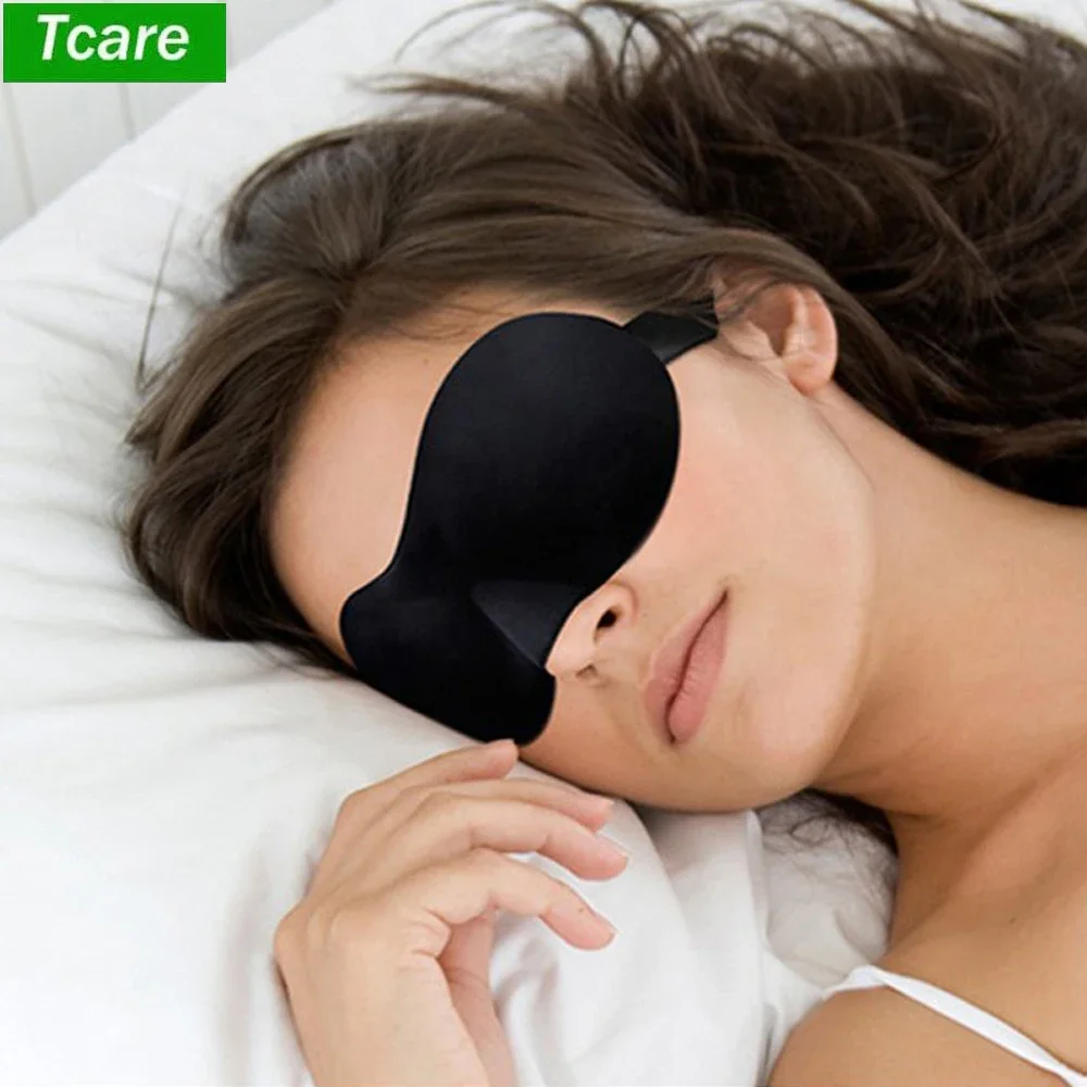 

Tcare 3D Eye Mask for Sleeping Contoured Cup Blindfold Concave Molded Night Sleep Masks Block Out Light Eyepatch for Unisex New