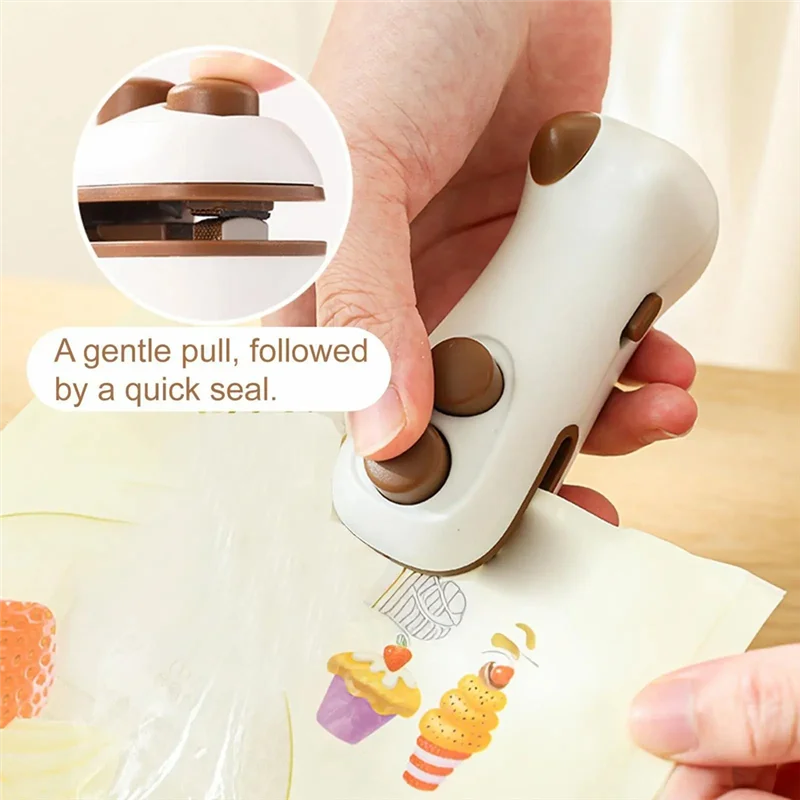 FYBL-نضارة لرقائق الوجبات الخفيفة كاندي أغذية الحيوانات الأليفة حقيبة السدادة صغيرة محمولة باليد مع القاطع والمغناطيس