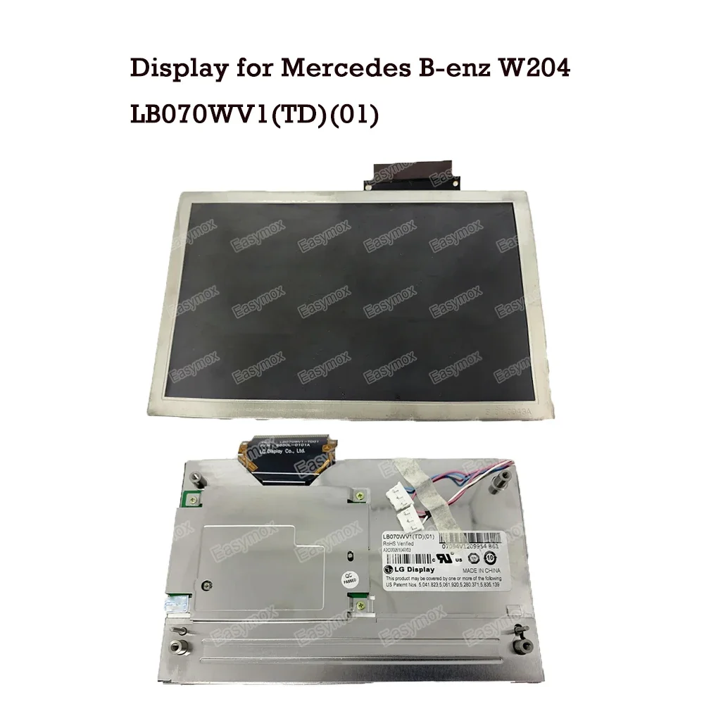 Brand New 7 inch LCD Display for Mercedes Benz W204 GLK GPS Navigation Audio GPS Screen  LB070WV1(TD)(01) LB070WV1-TD01