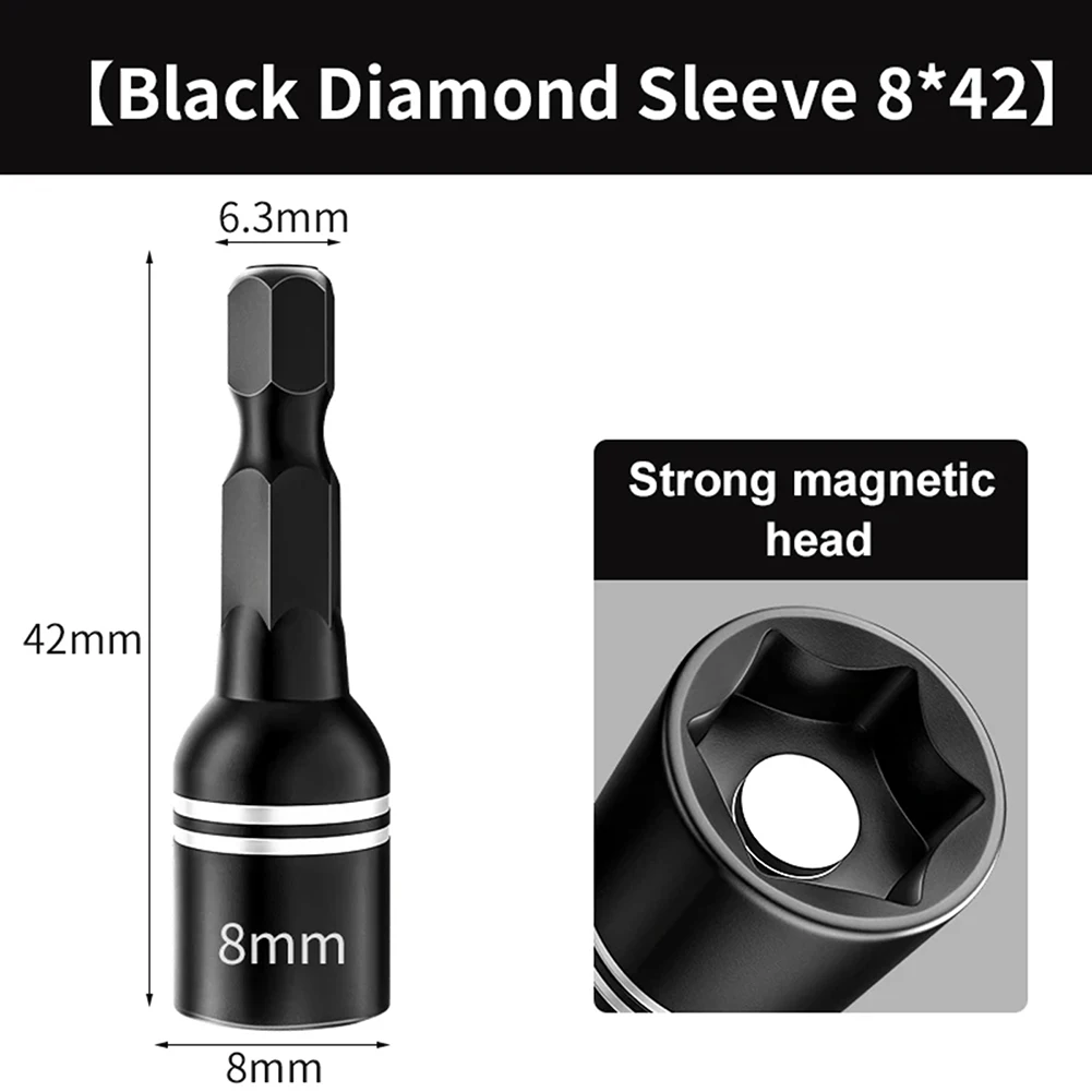 Multifunctional Auto Repair Tools Alloy Steel Hex Magnetic Socket High Durability Slight Manual Measurement Deviation