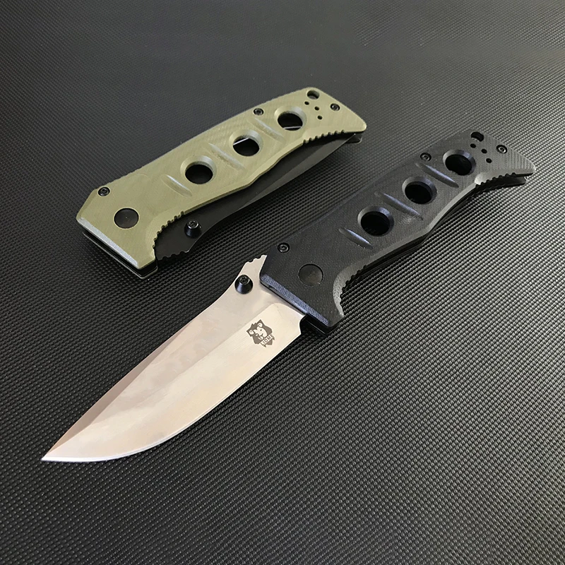 

Liome 273 G10 Handle Tactical Folding Knife Outdoor Camping Fishing and Hunting Survival Pocket Military Knives EDC Tool