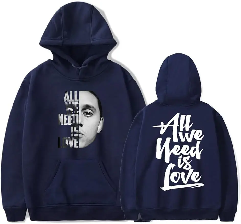 Canserbero Hoodies All We Need Is Love Merch Autumn Winter Women Men Pullover Hooded Tops Fashion Casual Rapper Sweatshirts