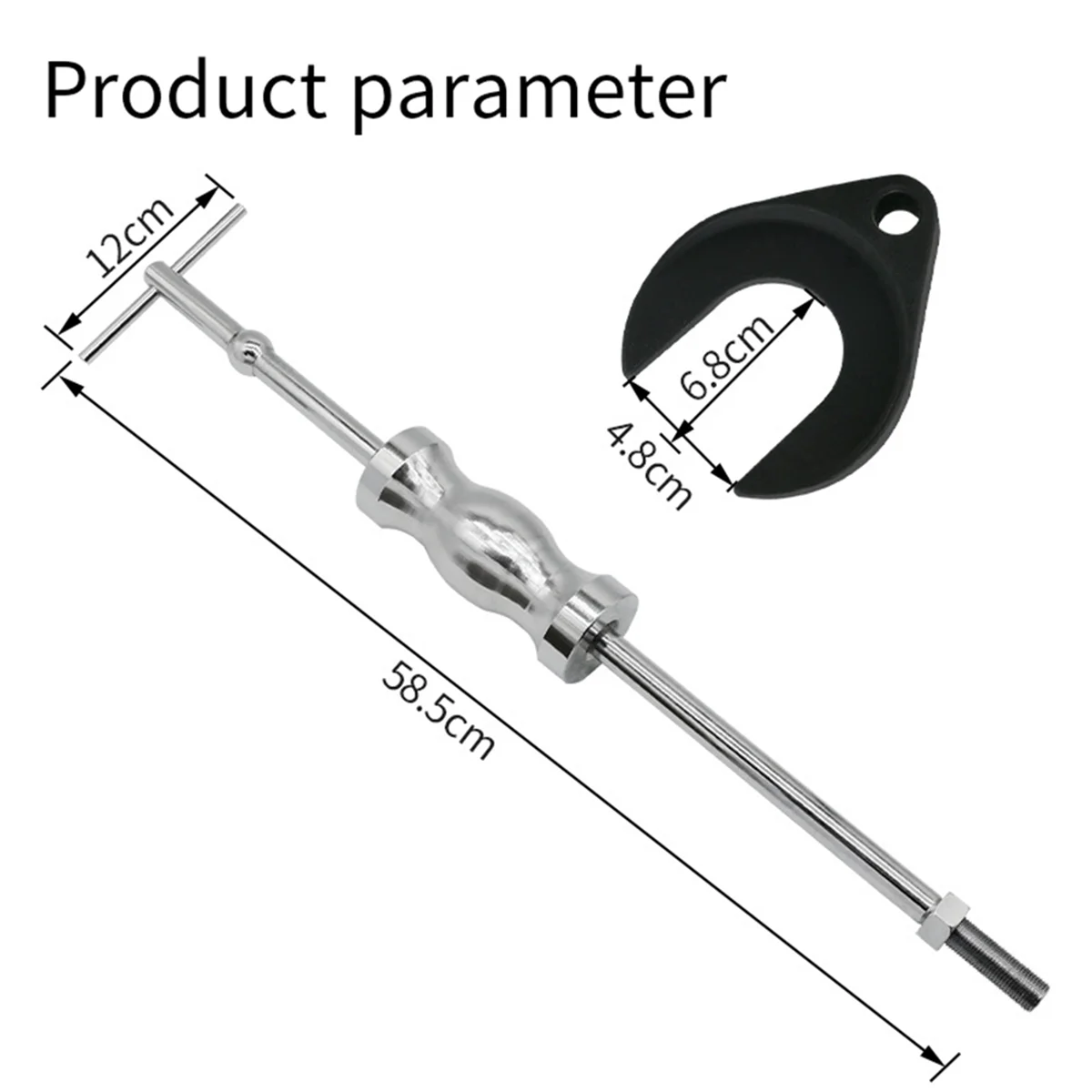 Conjunto de extrator de rolamento ingenado, ferramenta de remoção de rolamento com adaptador cv de 48mm e 63mm para reparo de máquinas de manutenção de carro, durável