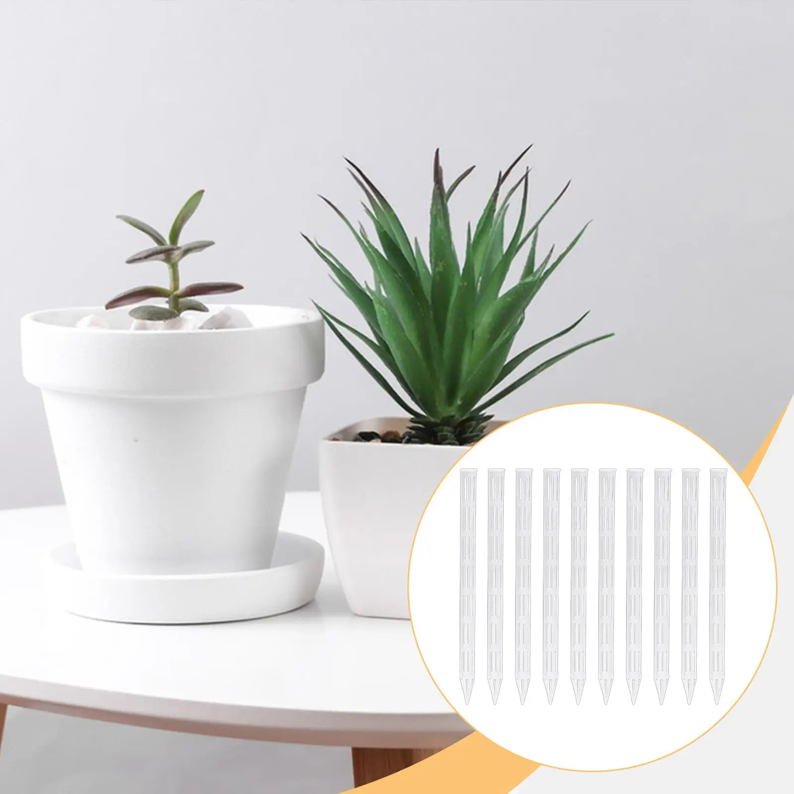 

Вентиляционные трубки для почвы для цветочного горшка, 10 шт., многоразовый аксессуар для садоводства, предотвращающий переповодку, прозрачные 1,5x25 см