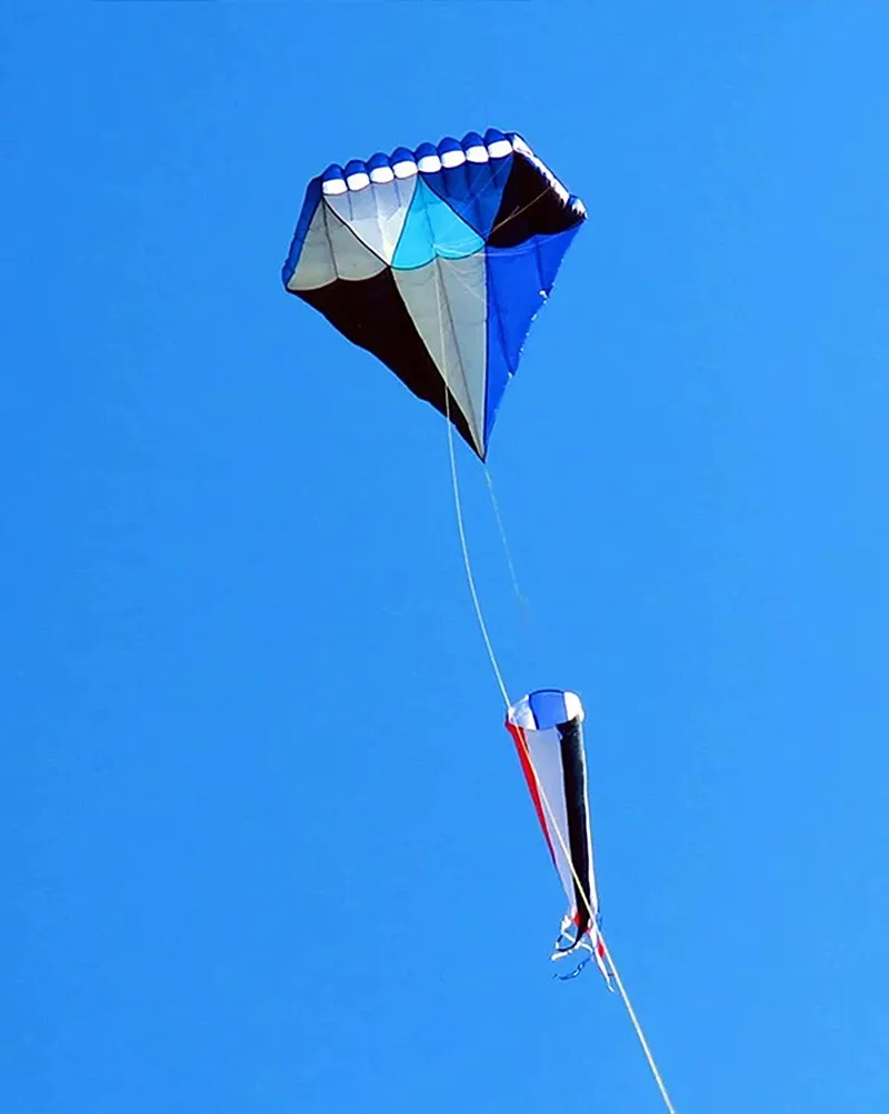 Darmowa wysyłka 3m niebieski diament latawiec latający dla dorosłych zabawki outdoorowe carrete de cometa drachen fliegen erwachsene air bounce fun