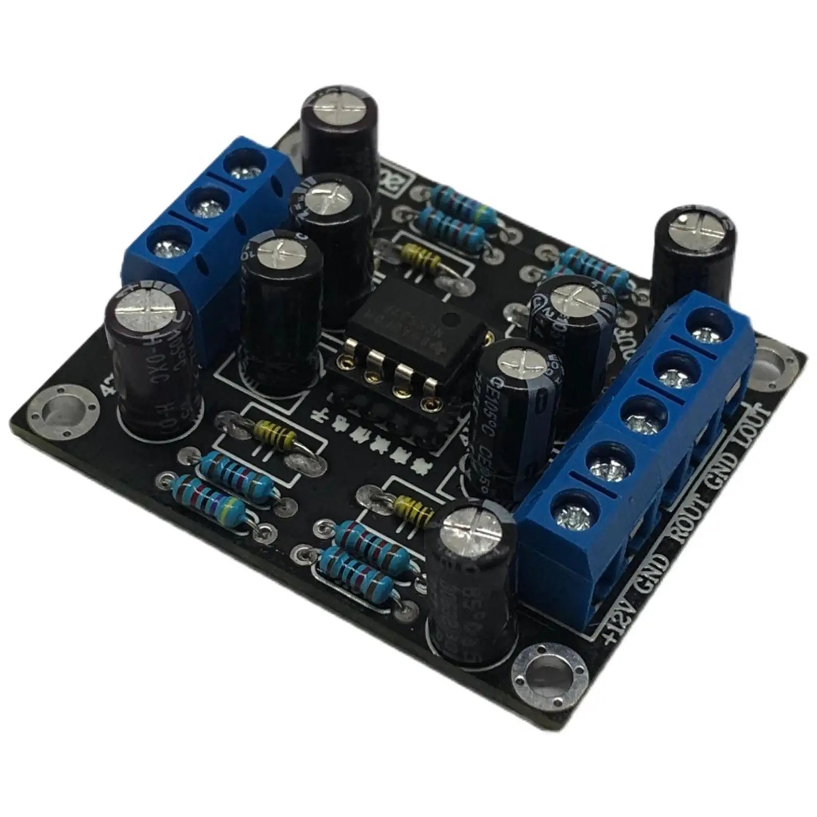 Preamp Preamplifier Board Single Power Supply Out for DIY Sound System