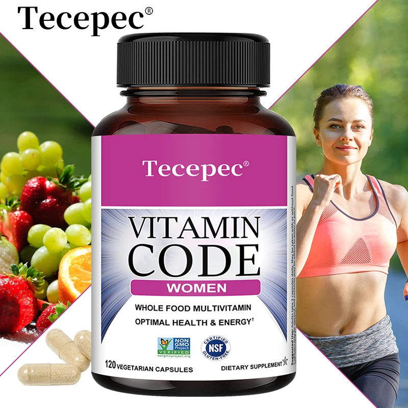 Women’s Multivitamin Capsules - Fruits, Vegetables & Probiotics Blend, Brain Heart & Bone Health Support, Enhances Energy Levels