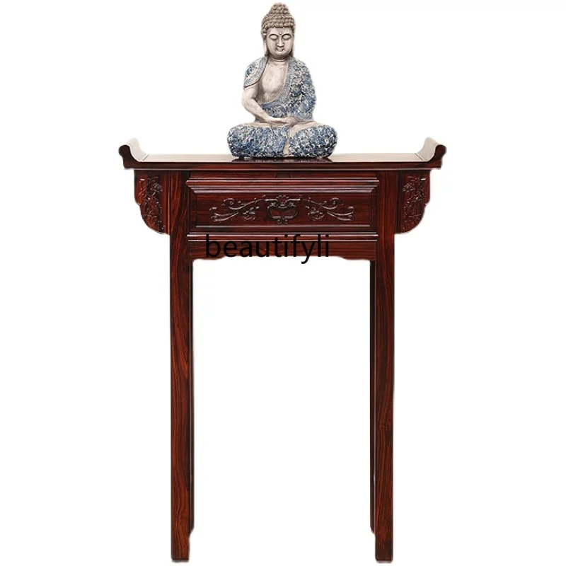 

Altar a Long Narrow Table Altar Incense Burner Table Warped Head Prayer Altar Table Buddhist Shrine Classical Furniture