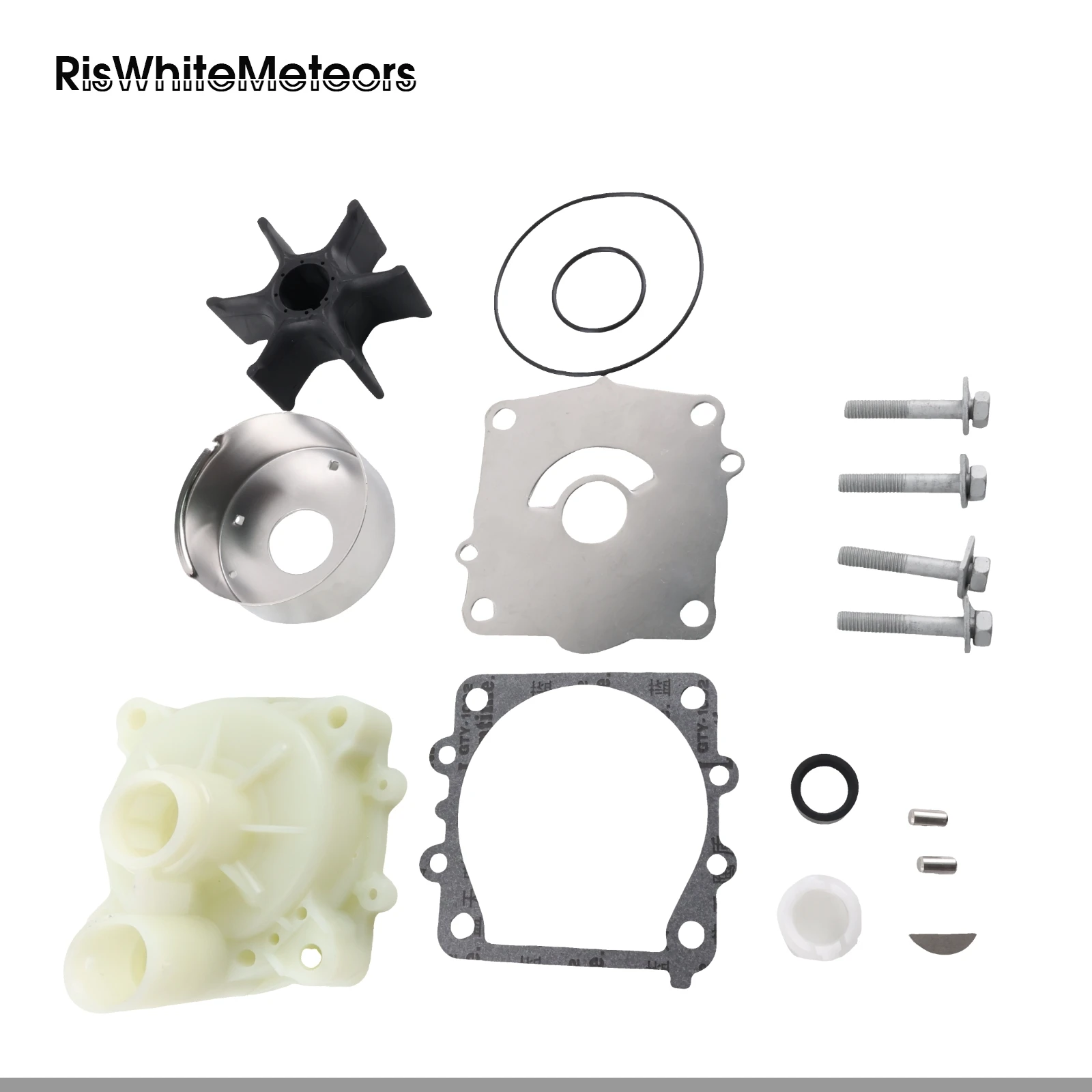 RisWhiteMeteors 68V-W0078-00 Water Pump Repair Kit Replacement for Yamaha Outboard 75HP 90HP 115HP image 5