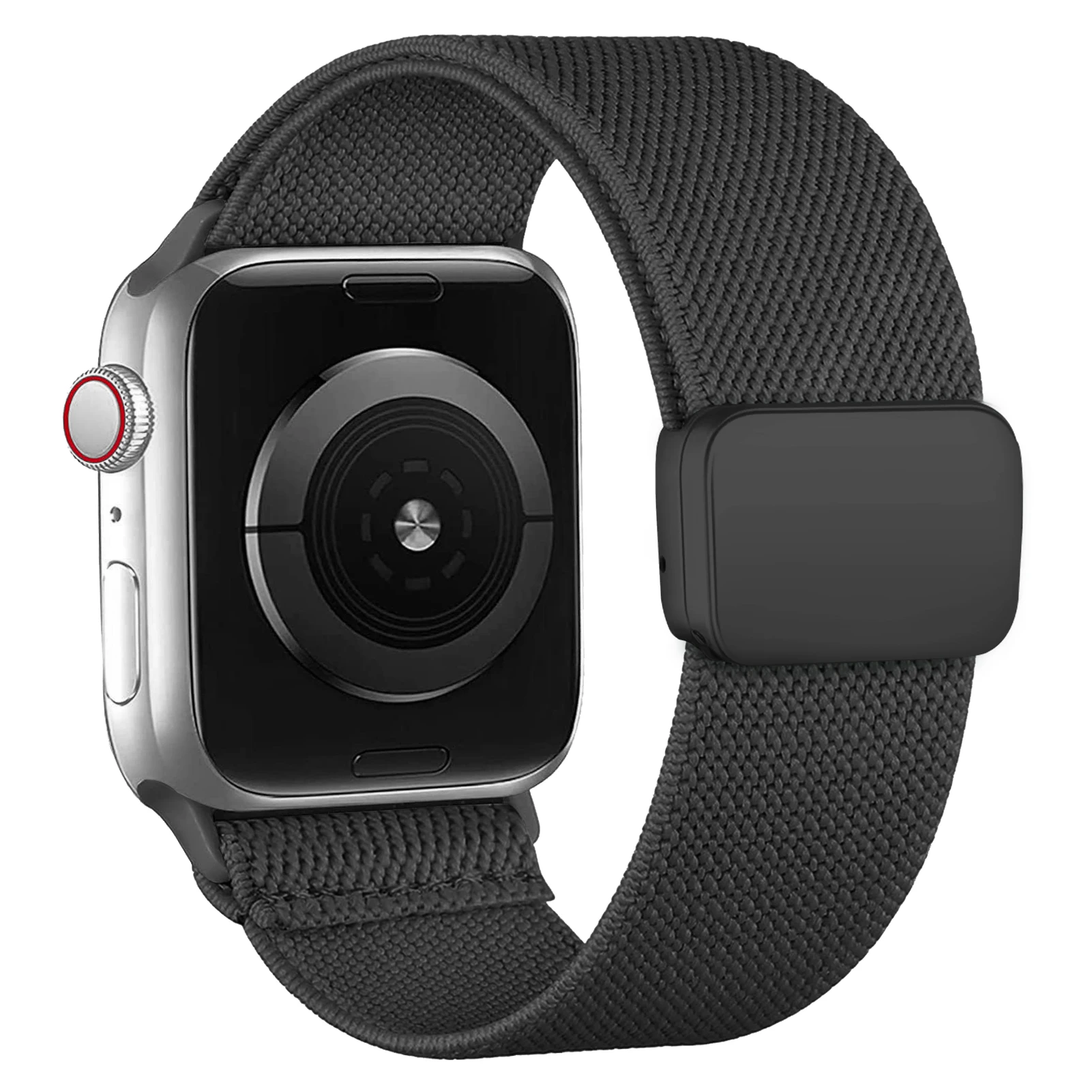 Magnetic Loop For Apple Watch Bands 44mm 40mm 45mm 49mm 41mm 38mm Scrunchie Nylon Correa iWatch Ultra 2 Series 9 3 7 8 SE Strap