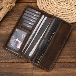 Men's genuine leather dragon wallet embossed real Leather bifold long wallet with Zipper Pocket and phone pocket fashion purse