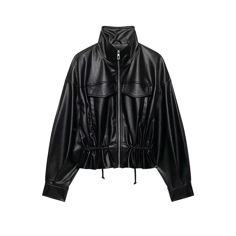 Autumn 2026 New Women's Jackets Blouse Fashion PU leather Waterproof Warm Winter Jackets Women's Chic Street Youth Unique Coats
