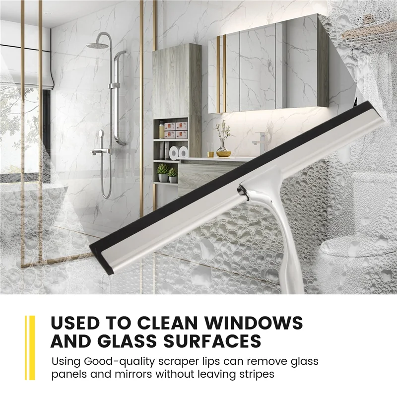 

AB35-Скребок для душа, скребок для душа из нержавеющей стали для душевых дверей, ванной комнаты, окон и автомобильного стекла