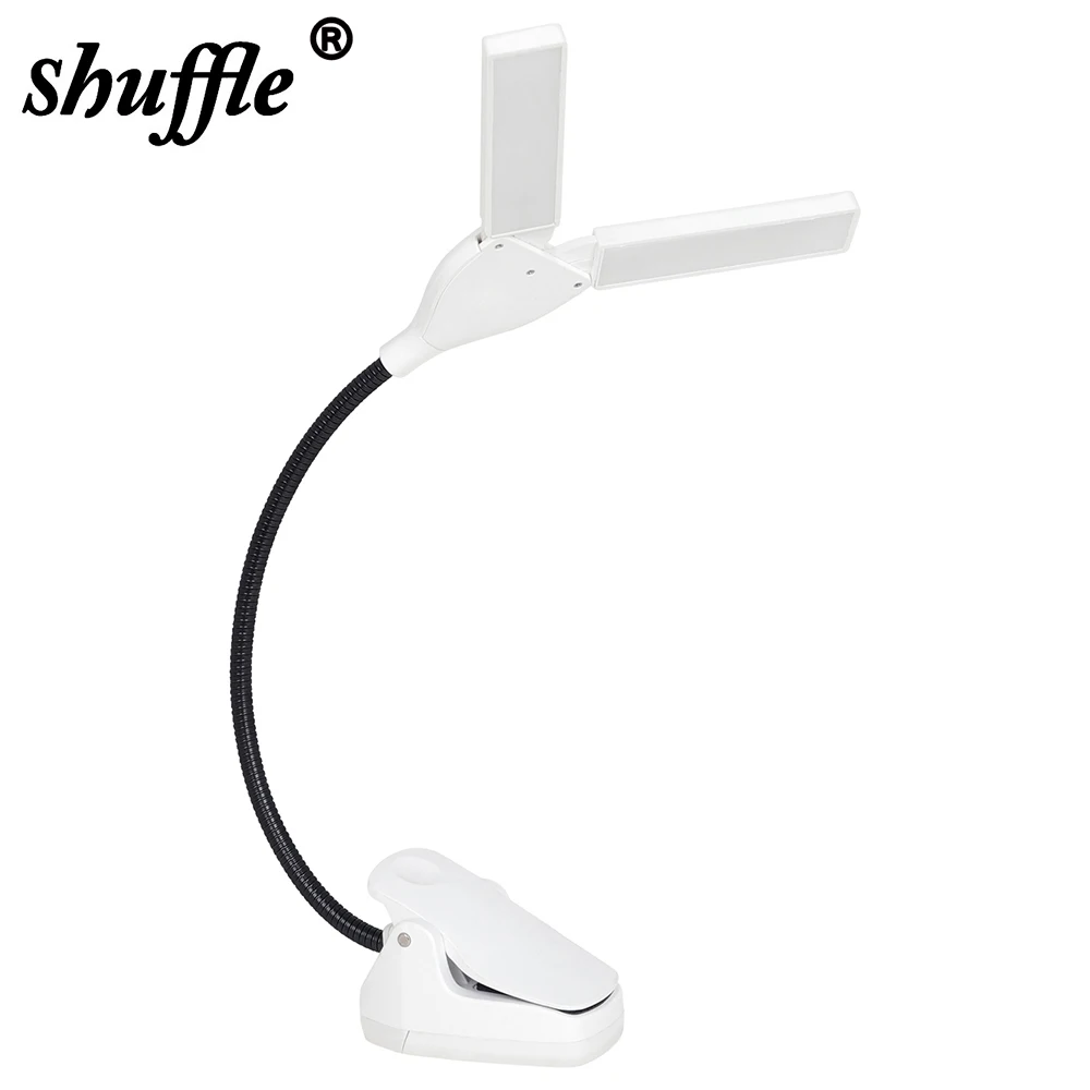 Music Stand LED Light Clip-on for Music Light Portable Flexible Gooseneck Eye Protection Reading Book Light Bed Desktop Lamp