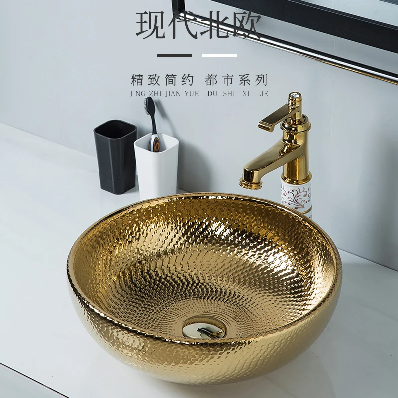 Transforming Your Bathroom with the European Gold Round Wash Basin: A ...