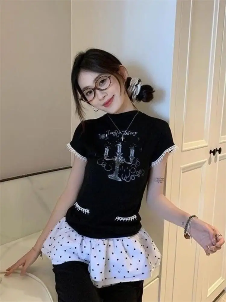 Sport Ballet Flounce Short Skirt Double Layer Lace Curtain Pants Decorative Puffy  Skirt Butt Cover Versatile High Waist