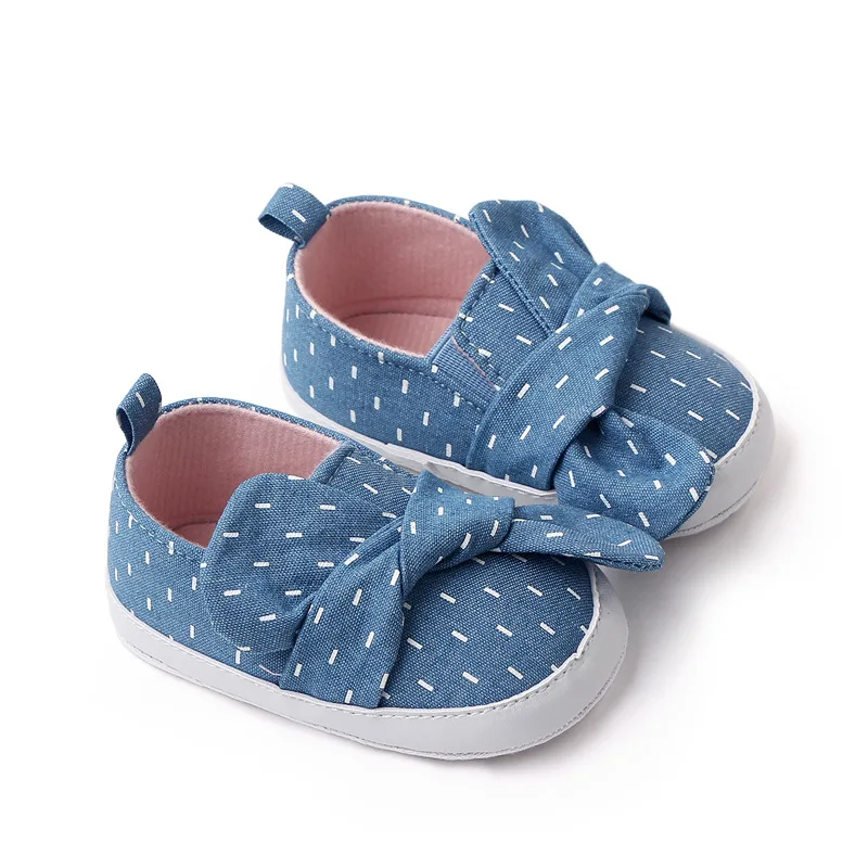 Chaussures décontractées à nœud papillon Harvey pour bébés, chaussures pour tout-petits, semelle souple, premiers marcheurs, chaussures non ald, mignon, printemps, été