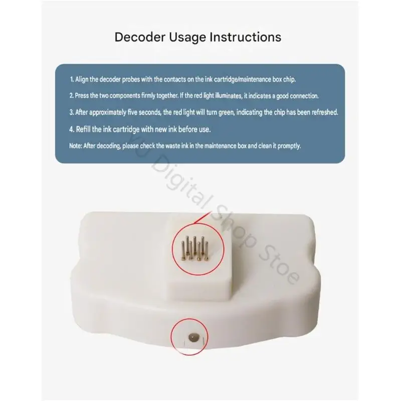 96BA Printer Chip Service Tool for Wide-Format Printer Maintenance, Handheld Contact Aid for Consumable Support in Service Areas