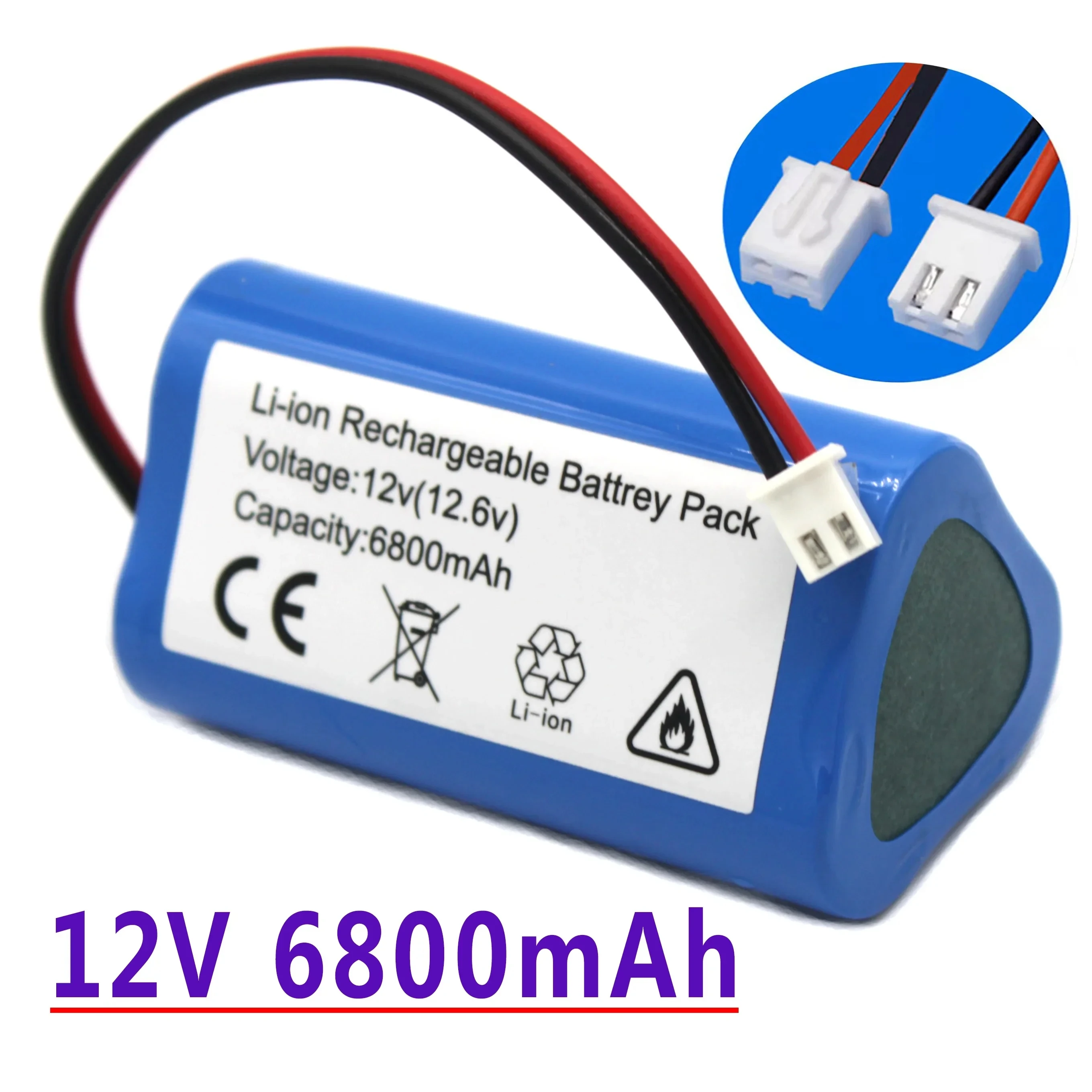 

100%New.12V.18650 Paquete de batería de litio de. construido en BMS.Bluetooth altavoz linterna.GPS.3S1P.6800mAh