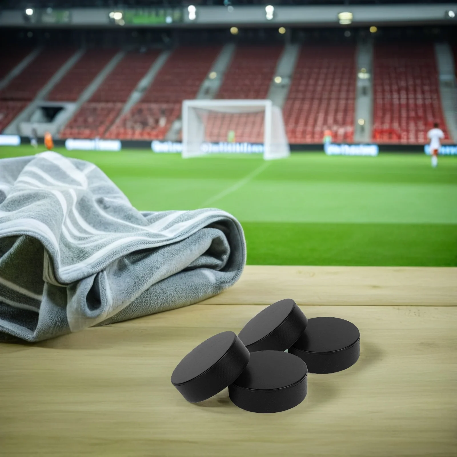 4 قطعة بو هوكي الجليد عفريت استبدال التدريب ممارسة المنافسة الهوكي لوازم الرياضة في الهواء الطلق والعتاد الرياضة عفريت