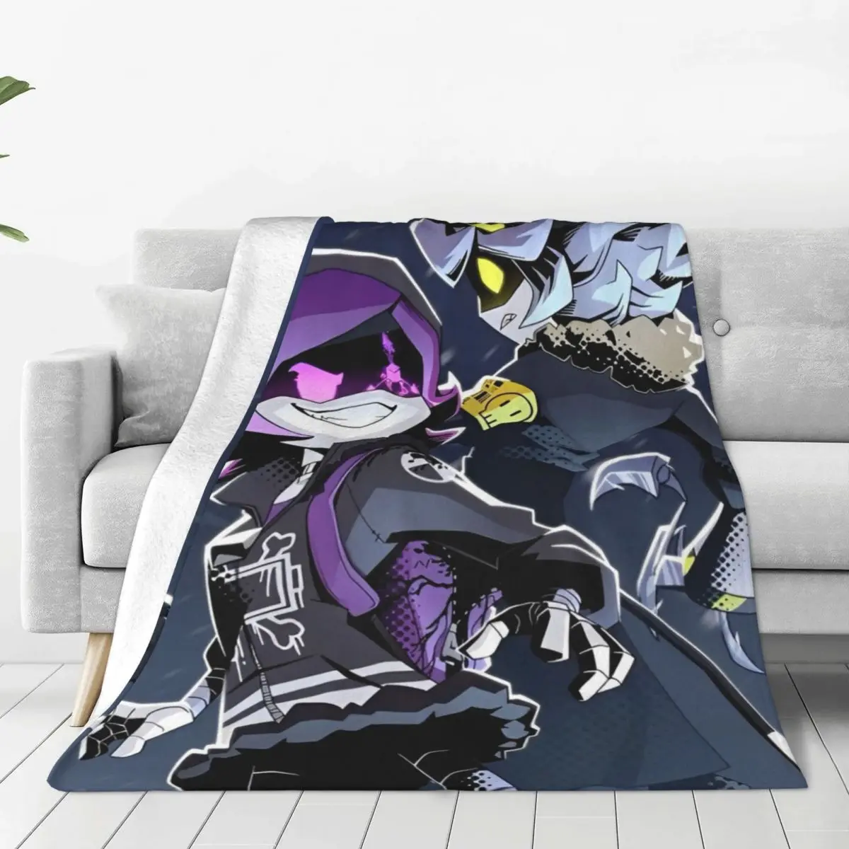 Robot Murder Drones V Uzi Soft Blanket Travel Office Plush Throw Blanket Comfortable Bedroom Flannel Bedspread Sofa Bed Cover