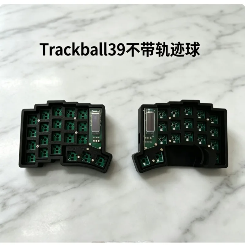 Customized Trackball Series 39/44/47/59 Based on QMK Firmware Split Keyboard Kit with Wired RGB Switch Supporting VIAL