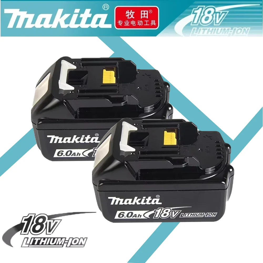 

100% Original 6Ah/5Ah/3Ah for Makita 18V Battery BL1830B BL1850B BL1850 BL1840 BL1860 BL1815 Replacement Li-ion Portable battery