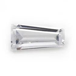 Size 2x1.5x1mm-6x3x2mm 5A Tapered Baguette White Cubic Zirconia Stone Loose CZ Stones Synthetic Gemstone For Jewelry Making
