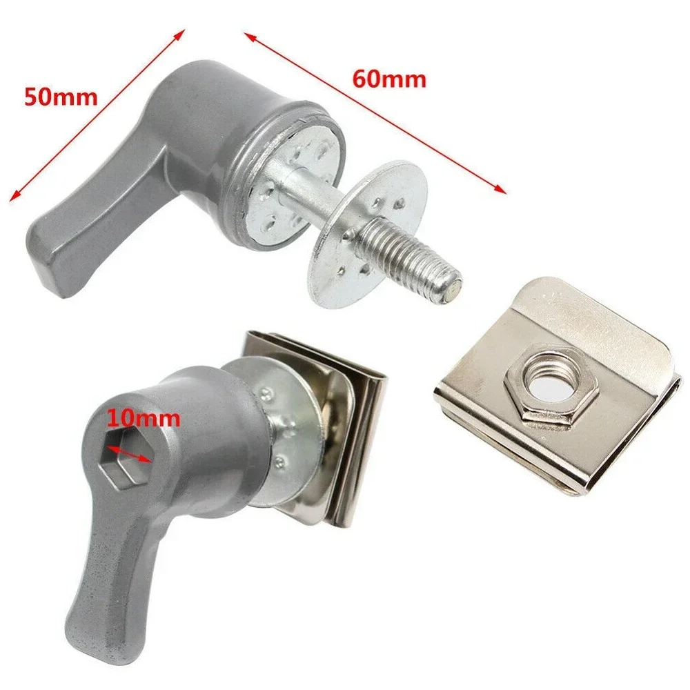 Motorcycle Saddlebag Lever Lock Fasteners Bolts Screw Nuts Mount Kit Security Hardware Theft For Harley Touring Softail 1985-up