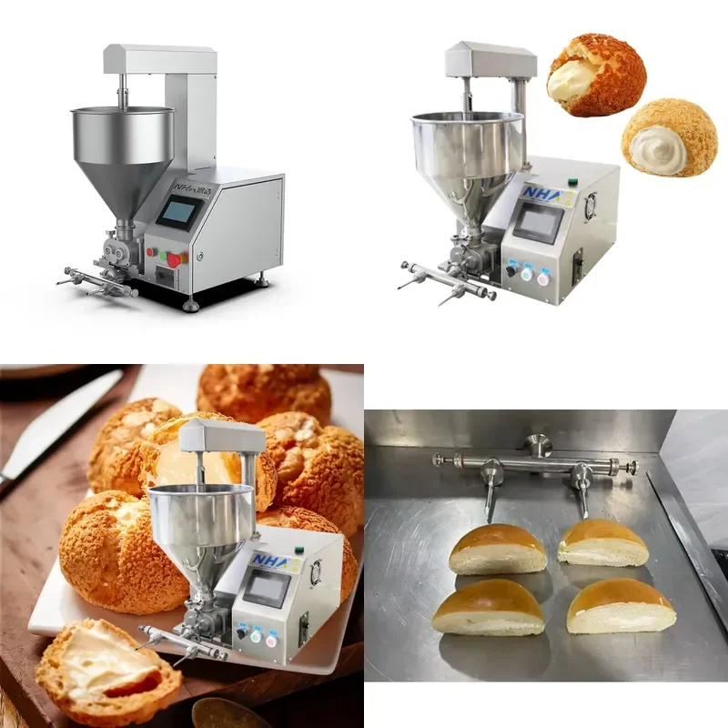 Factory Direct Cream Puff Cake Mousse Box Filling Machine for Dessert Baking Equipment Automatic Pastry Injector Tool