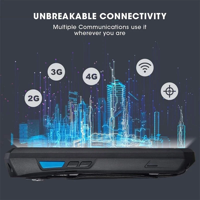 PDA Android 13 resistente CHWEI |   4GB+64GB |   Escáner de códigos de barras 2D |   IP66 |   Cámara de 8 MP |   Terminal portátil 4G LTE + NFC