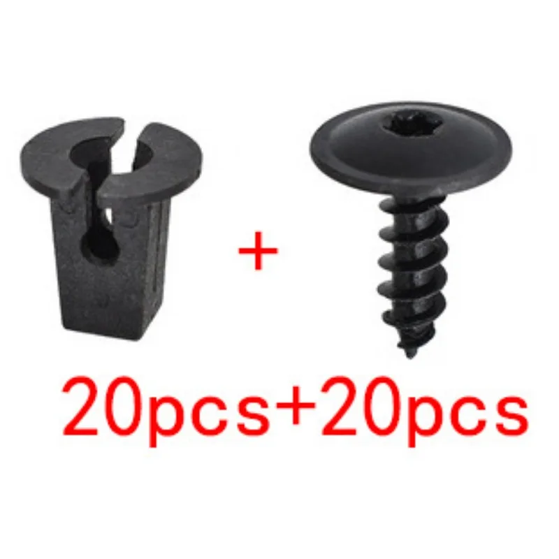 40pcs Car Self Tapping Screws Engine Clamps Torx for Volkswagen Audi Seat Bolt Golf Buckle Chassis Mudguard Shim Fastening Parts
