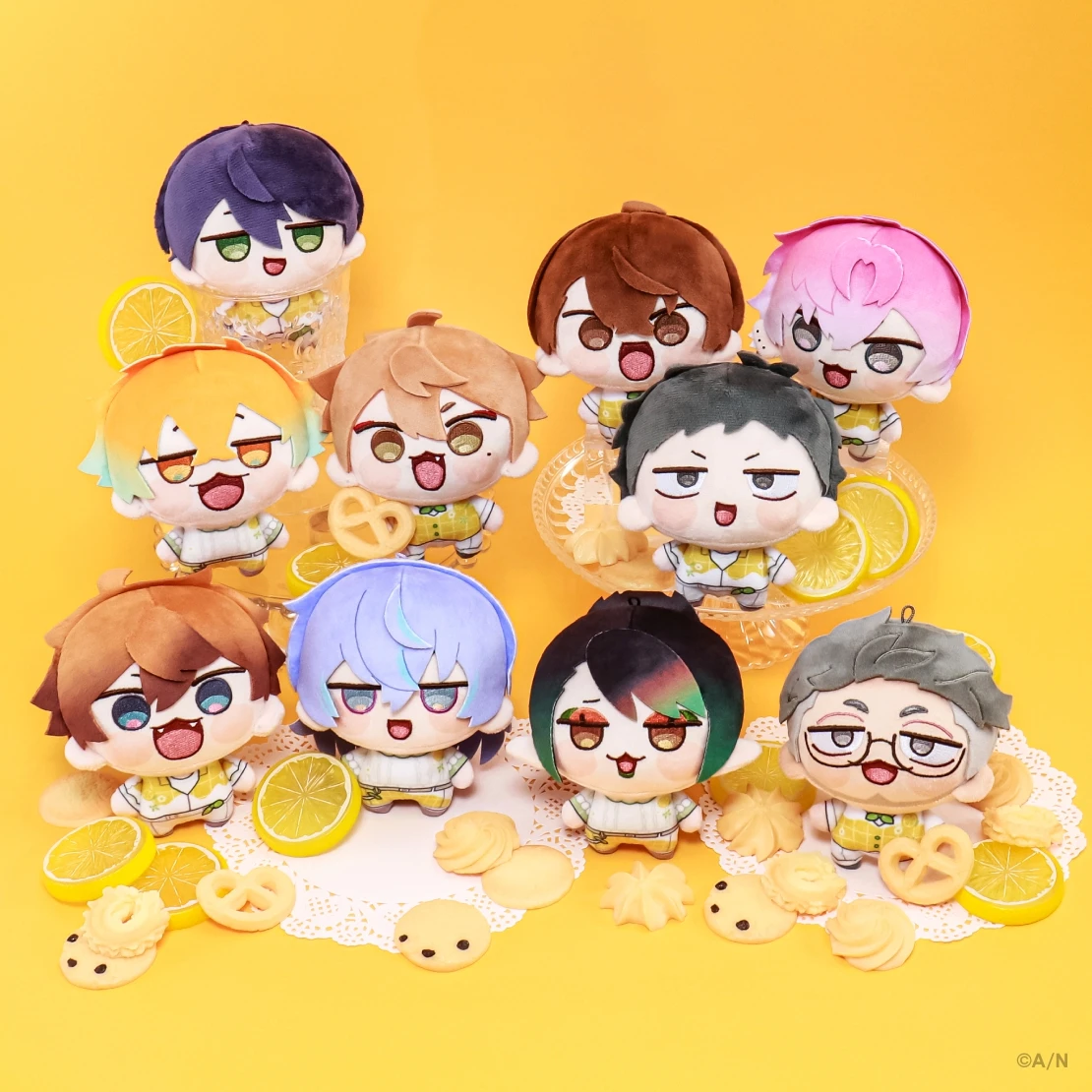 

NIJISANJI 8th Anniversary Big Head Doll Withcake Plush Pendant Fans Kids Adult's Students Friends Collection Gifts Cotton Toys
