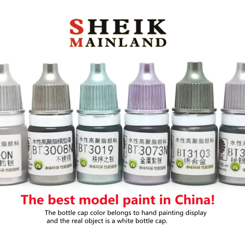 Paint Model Coloring Pigment Pen Painting Hand Metal Color safe water-Based Bright Silver DIY 5ml Bottle SM COLORS  Best Use