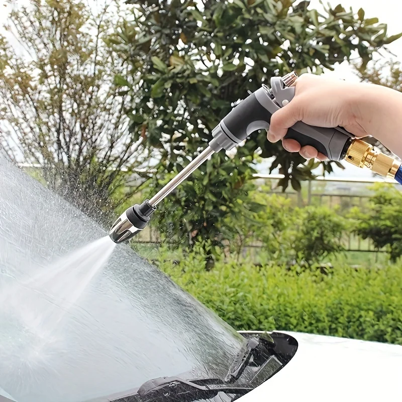 Upgrade Your Garden with This High-Pressure Pistol Spray Nozzle for Car Washing Plant Watering and More