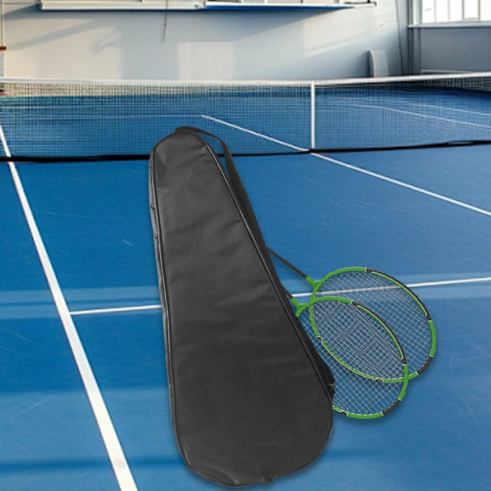 Badminton Racket Cover Bag Professional Portable Racquet Protection with Adjustable Shoulder Strap for Practice