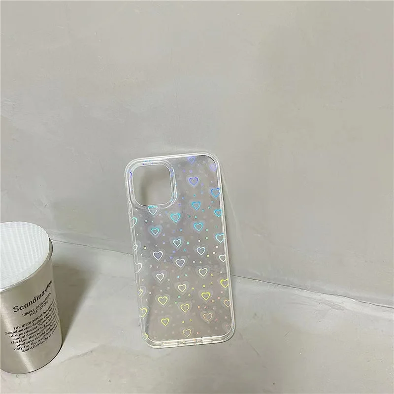 Laser Love TPU Case for Huawei P30 Pro P20 P Smart 2019 Mate 20 Nova 5T Clear Gradient Phone Cover Honor 50 10 lite 10i 20 9X