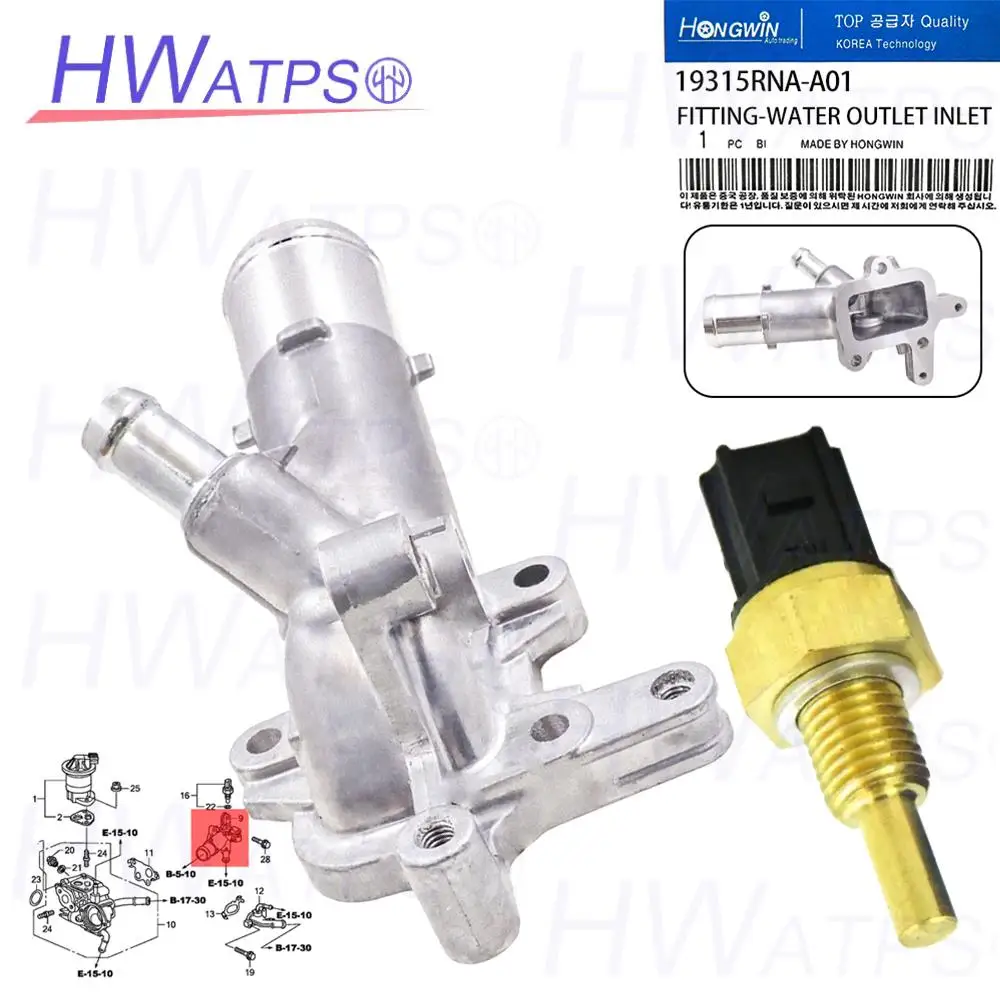 water outlet cover 19315-RNA-A01 For Honda HR-V 2016-2022 Civic 2006-2011 19315RNAA01 19315R1AA00 19315-R1A-A00